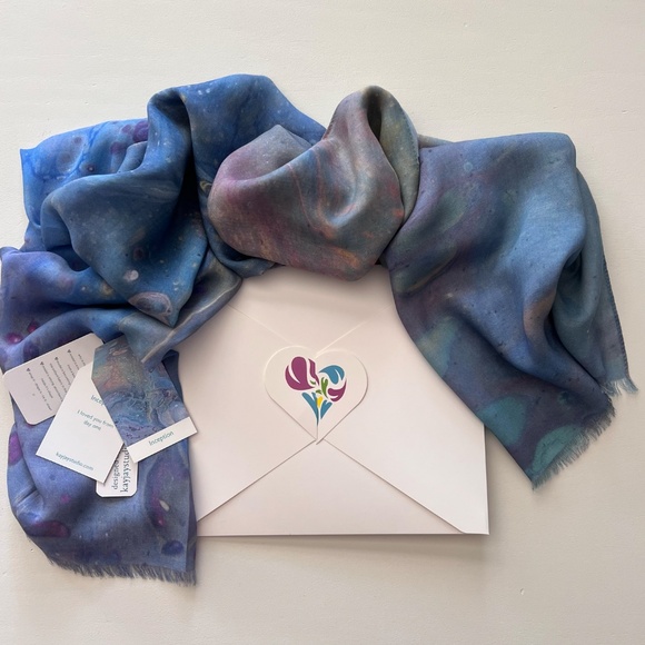 All Season Silk Modal Artist Designer Scarf Wrap - Inception - Picture 7 of 7